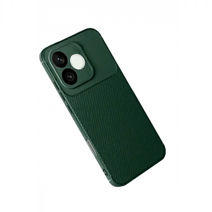 Huawei Honor 600 Lite Auto Focus Karbon Kapak - Koyu Yeşil