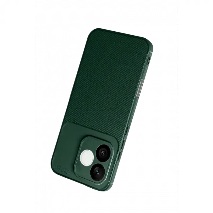 Huawei Honor 600 Lite Auto Focus Karbon Kapak - Koyu Yeşil
