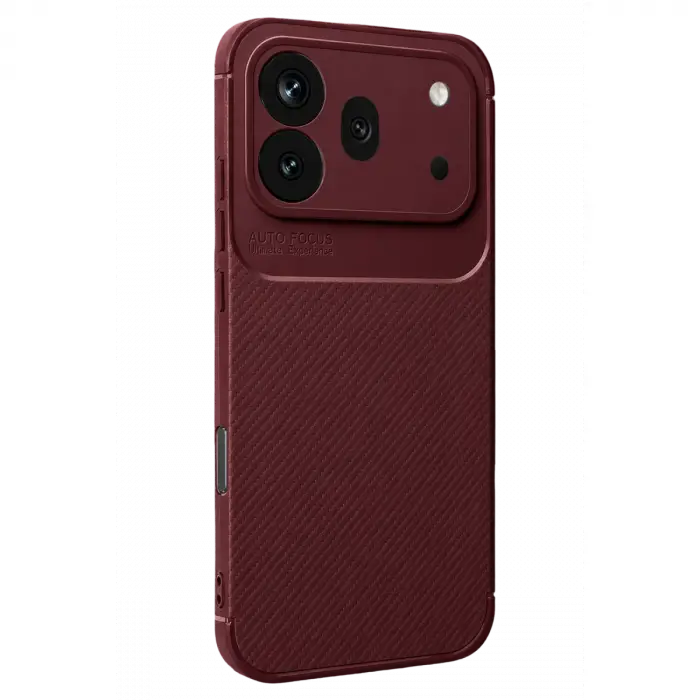 Huawei Honor 600 Pro Auto Focus Karbon Kapak - Bordo