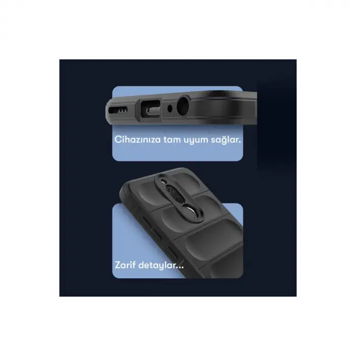 Huawei Mate 10 Lite Kılıf Optimum Silikon - Siyah