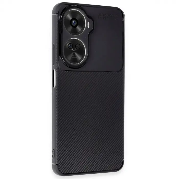 Huawei Nova 12 Se Kılıf Auto Focus Karbon Kapak - Siyah