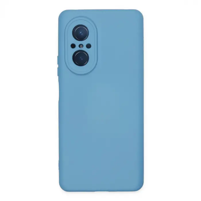 Huawei Nova 9 Se Kılıf Nano İçi Kadife Silikon - Mavi