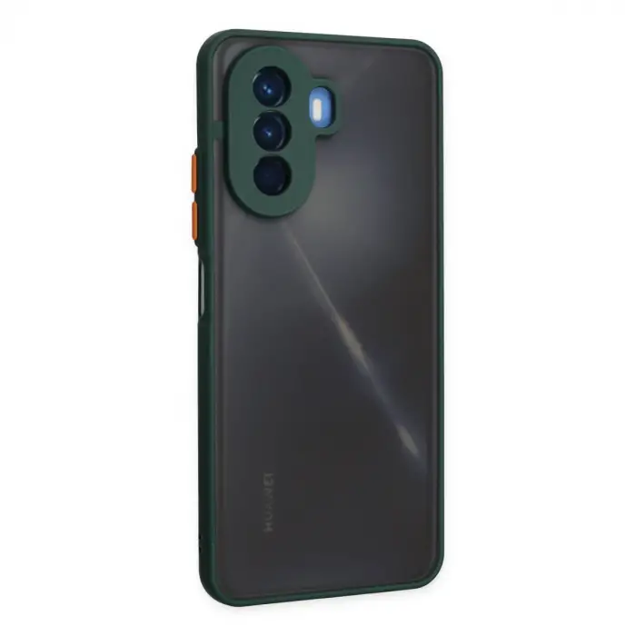 Huawei Nova Y70 Kılıf Montreal Silikon Kapak - Yeşil