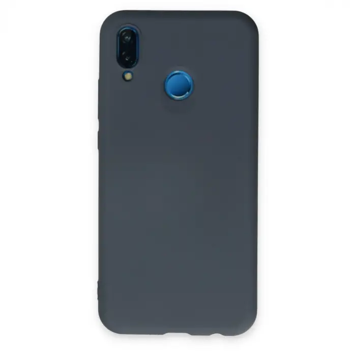 Huawei P20 Lite Kılıf Nano İçi Kadife Silikon - Gri