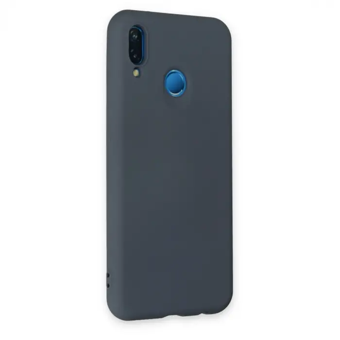 Huawei P20 Lite Kılıf Nano İçi Kadife Silikon - Gri