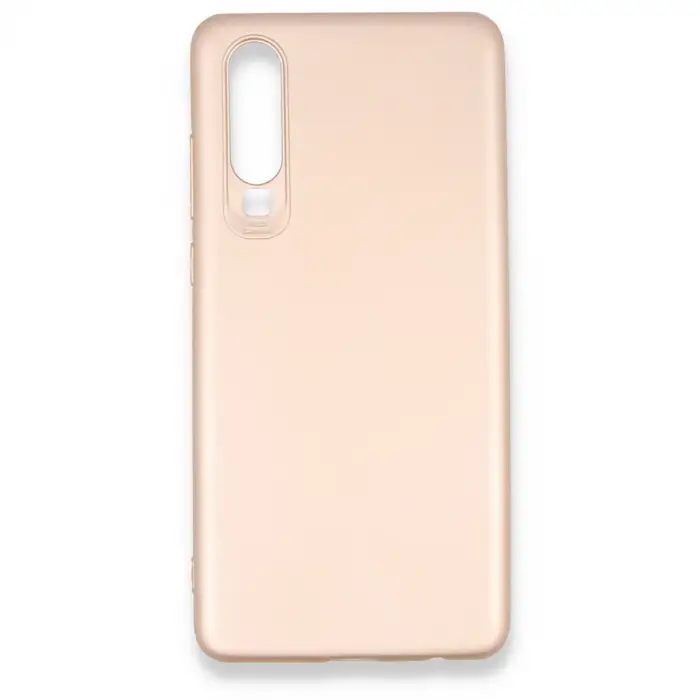 Huawei P30 Kılıf First Silikon - Rose Gold