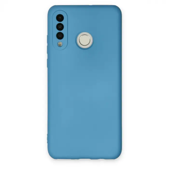 Huawei P30 Lite Kılıf Nano İçi Kadife Silikon - Mavi