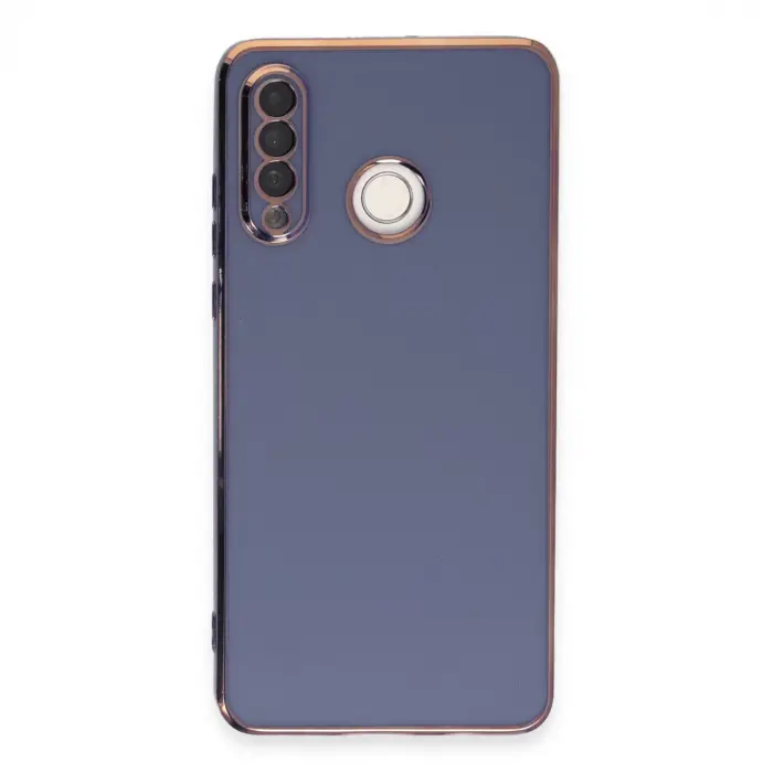 Huawei P30 Lite Kılıf Volet Silikon - Mavi