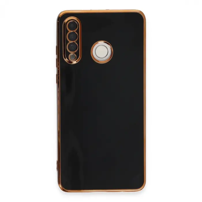 Huawei P30 Lite Kılıf Volet Silikon - Siyah