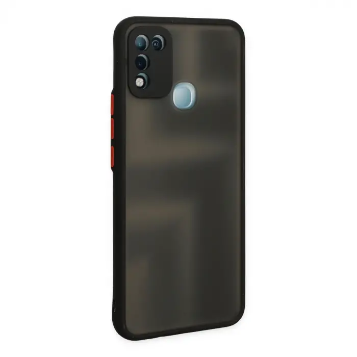 İnfinix Hot 10 Play Kılıf Montreal Silikon Kapak - Siyah