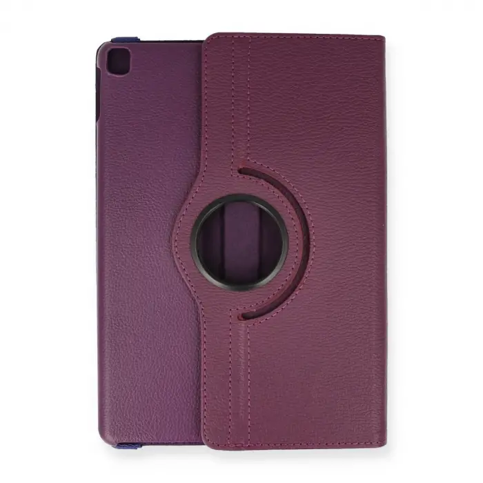 İpad 10.2 (7.nesil) Kılıf 360 Tablet Deri Kılıf - Mürdüm