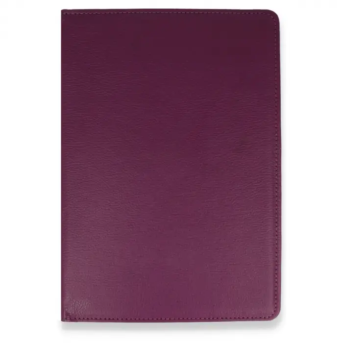 İpad 10.2 (7.nesil) Kılıf 360 Tablet Deri Kılıf - Mürdüm