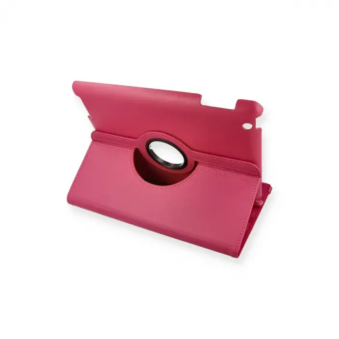 İpad 4 9.7 Kılıf 360 Tablet Deri Kılıf - Pembe
