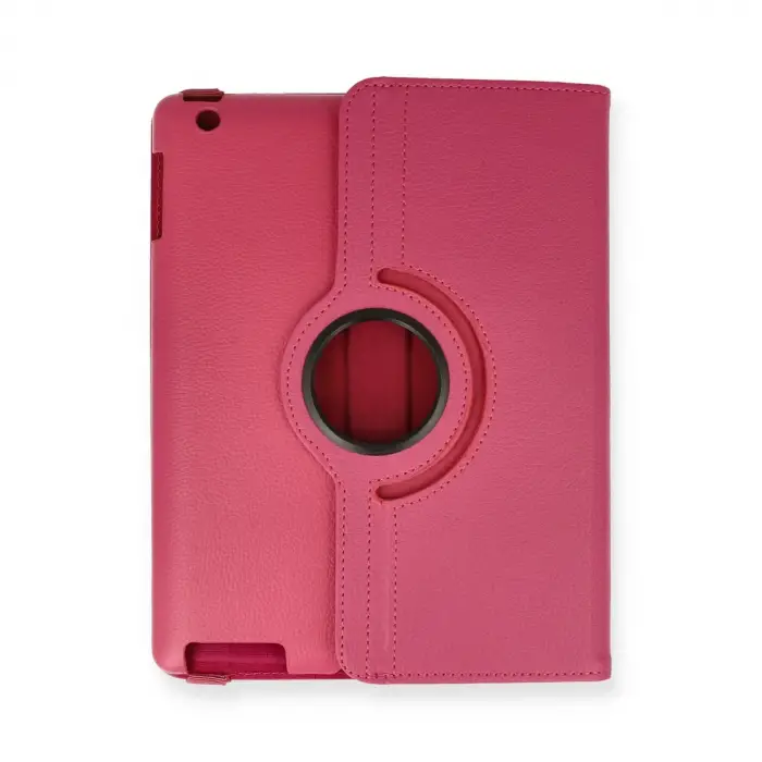 İpad 4 9.7 Kılıf 360 Tablet Deri Kılıf - Pembe