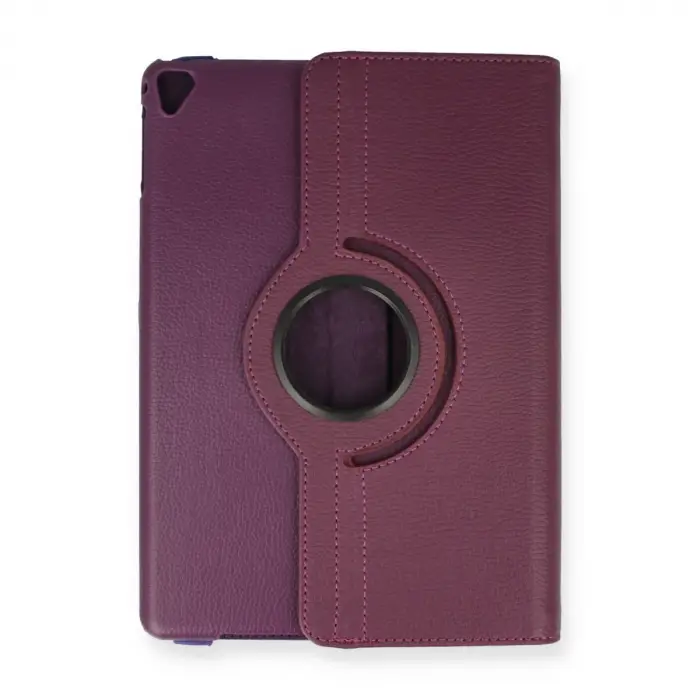 İpad 9.7 (2018) Kılıf 360 Tablet Deri Kılıf - Mürdüm