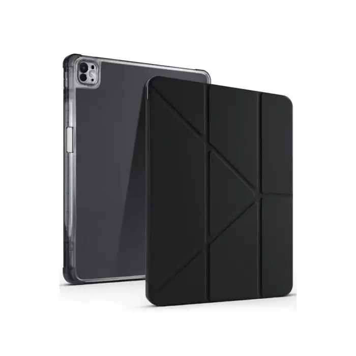 İpad Air 13 (2024) Kılıf Kalemlikli Mars Tablet Kılıfı - Siyah