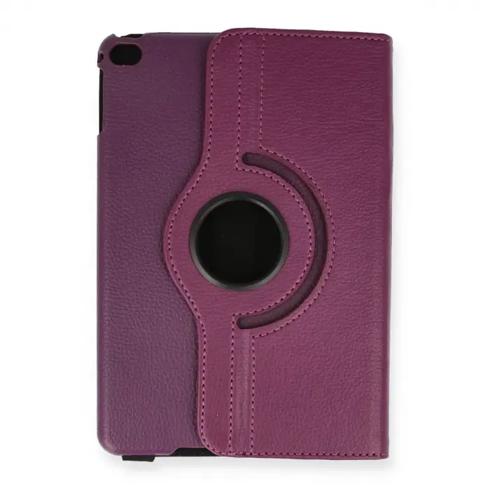 İpad Mini 4 Kılıf 360 Tablet Deri Kılıf - Mürdüm