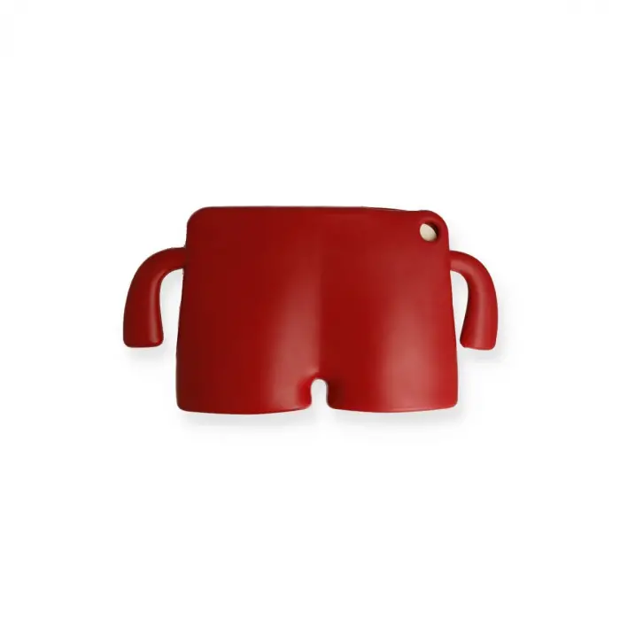 İpad Mini 5 Kılıf Karakter Tablet Silikon - Kırmızı