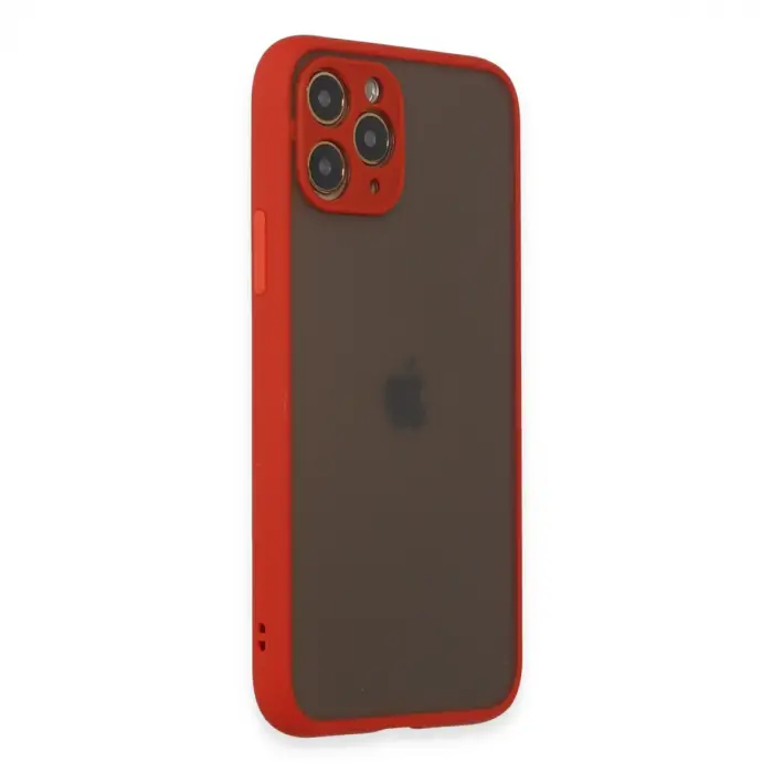 İphone 11 Pro Kılıf Montreal Silikon Kapak - Kırmızı