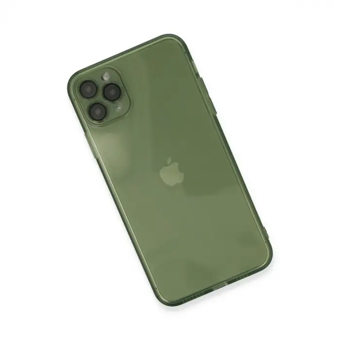 İphone 11 Pro Max Kılıf Fly Lens Silikon - Yeşil