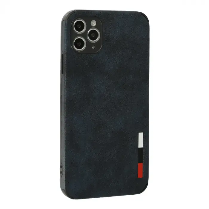 İphone 11 Pro Max Kılıf Loop Deri Silikon - Lacivert