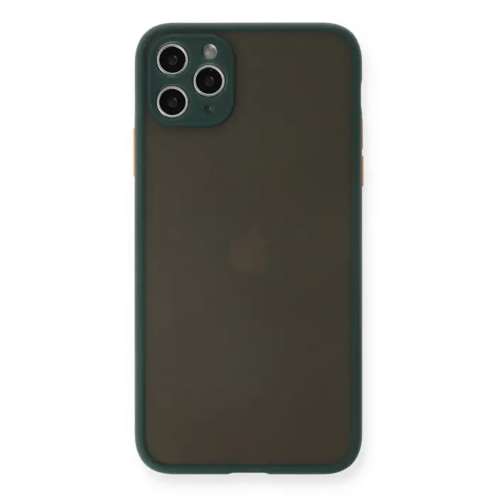 İphone 11 Pro Max Kılıf Montreal Silikon Kapak - Yeşil