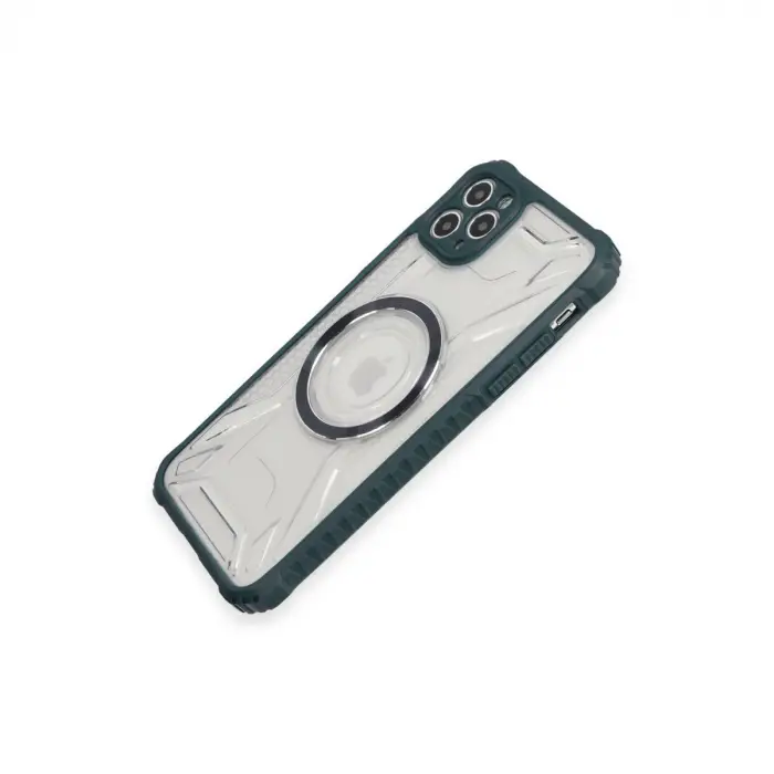 İphone 11 Pro Max Kılıf Prag Magneticsafe Kapak - Koyu Yeşil