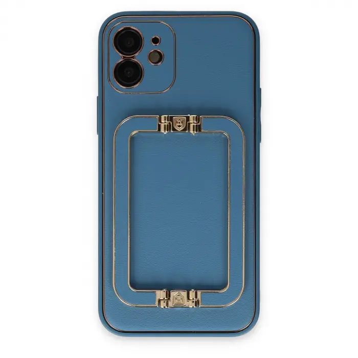 İphone 12 Kılıf Coco Elit Kapak - Mavi