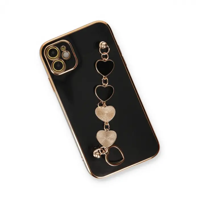 İphone 12 Kılıf Esila Silikon - Siyah