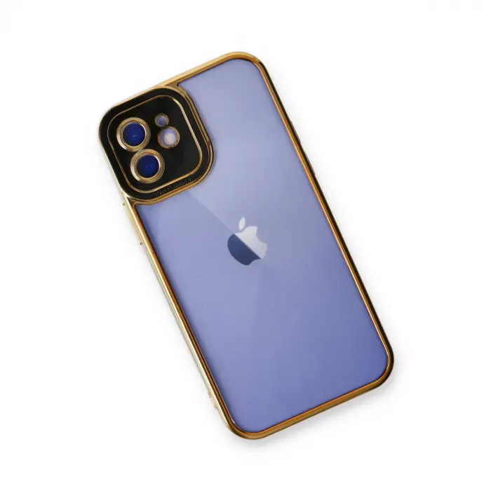 İphone 12 Kılıf Liva Lens Silikon - Siyah