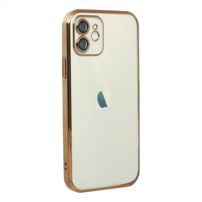 İphone 12 Kılıf Razer Lensli Silikon - Gold