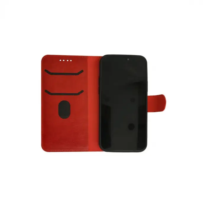 İphone 12 Kılıf Trend S Plus Kapaklı Kılıf - Kırmızı