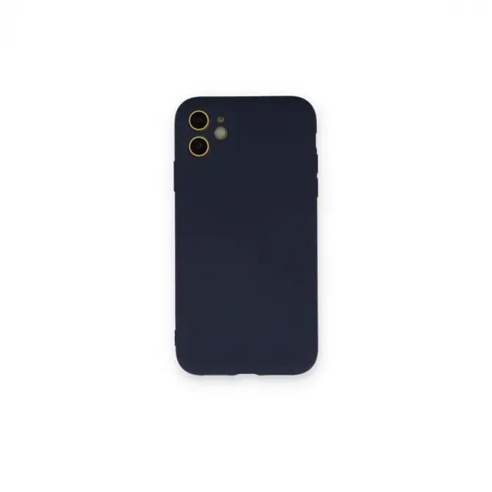 İphone 12 Mini Kılıf Nano İçi Kadife Silikon - Lacivert