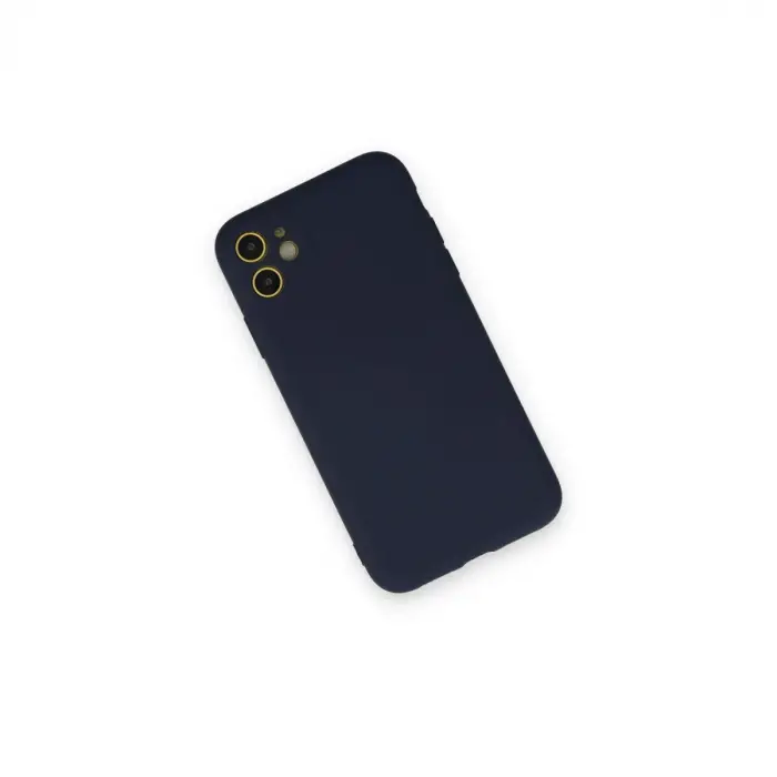 İphone 12 Mini Kılıf Nano İçi Kadife Silikon - Lacivert