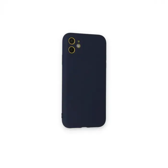 İphone 12 Mini Kılıf Nano İçi Kadife Silikon - Lacivert