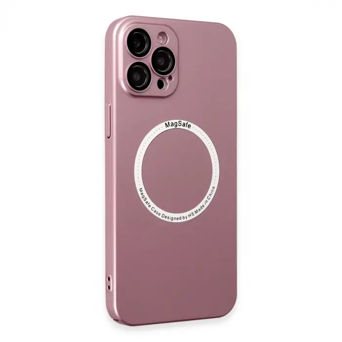 İphone 12 Pro Kılıf Jack Magneticsafe Lens Silikon - Rose Gold