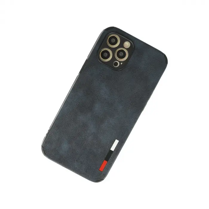 İphone 12 Pro Kılıf Loop Deri Silikon - Lacivert