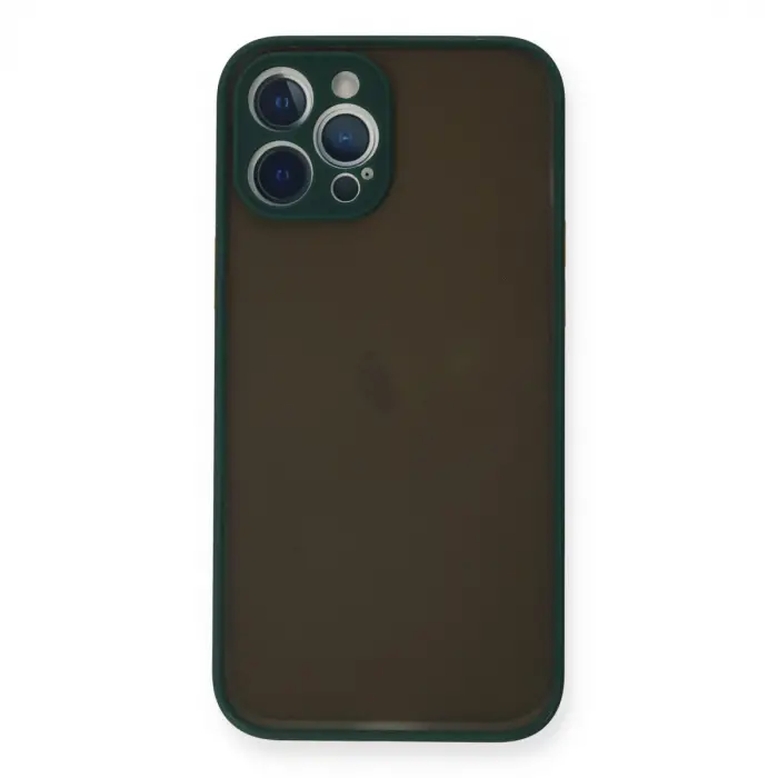 İphone 12 Pro Kılıf Montreal Silikon Kapak - Yeşil