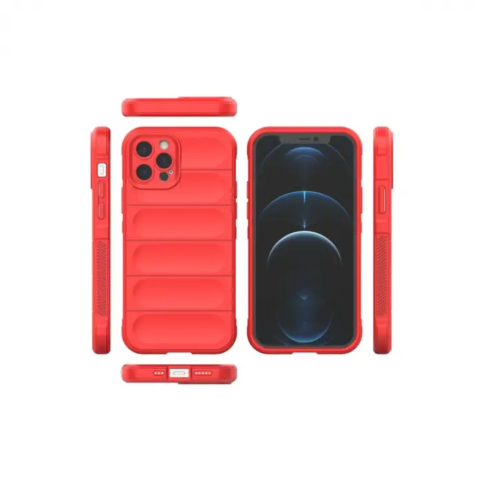 İphone 12 Pro Kılıf Optimum Silikon - Kırmızı
