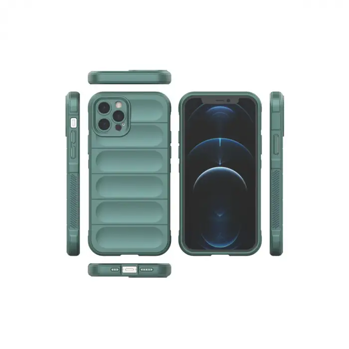 İphone 12 Pro Kılıf Optimum Silikon - Koyu Yeşil