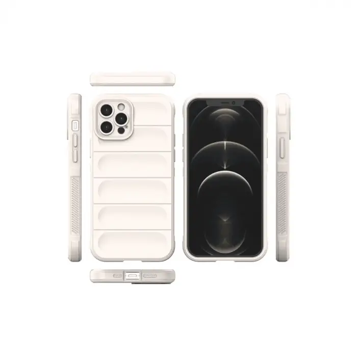 İphone 12 Pro Kılıf Optimum Silikon - Krem