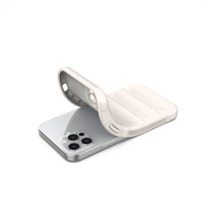 İphone 12 Pro Kılıf Optimum Silikon - Krem