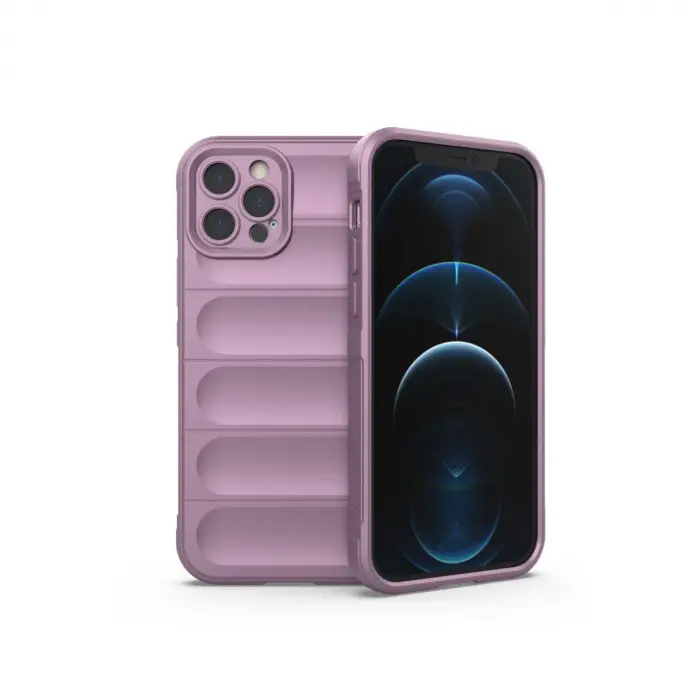 İphone 12 Pro Kılıf Optimum Silikon - Mor