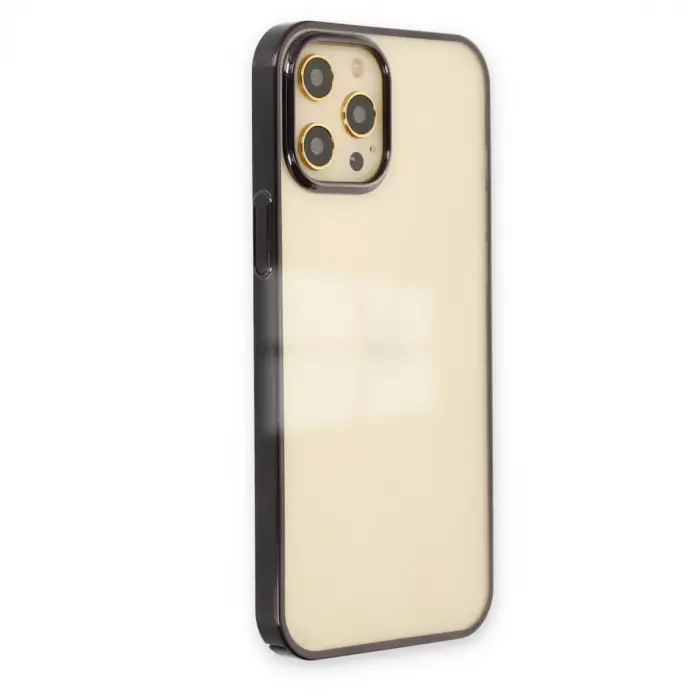 İphone 12 Pro Max Kılıf Element Silikon - Siyah