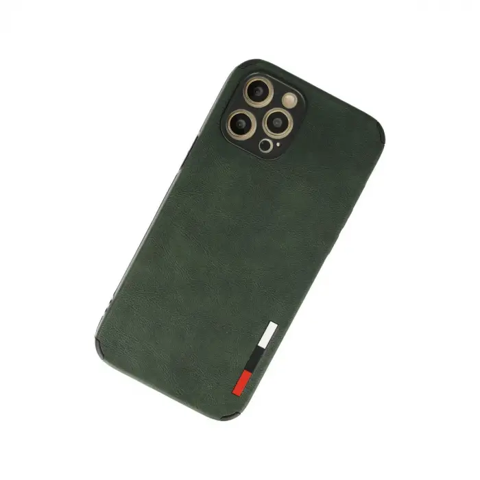 İphone 12 Pro Max Kılıf Loop Deri Silikon - Yeşil