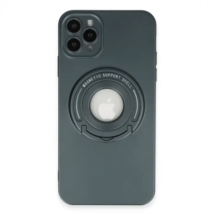 İphone 12 Pro Max Kılıf Lukka Magneticsafe Kapak - Koyu Yeşil