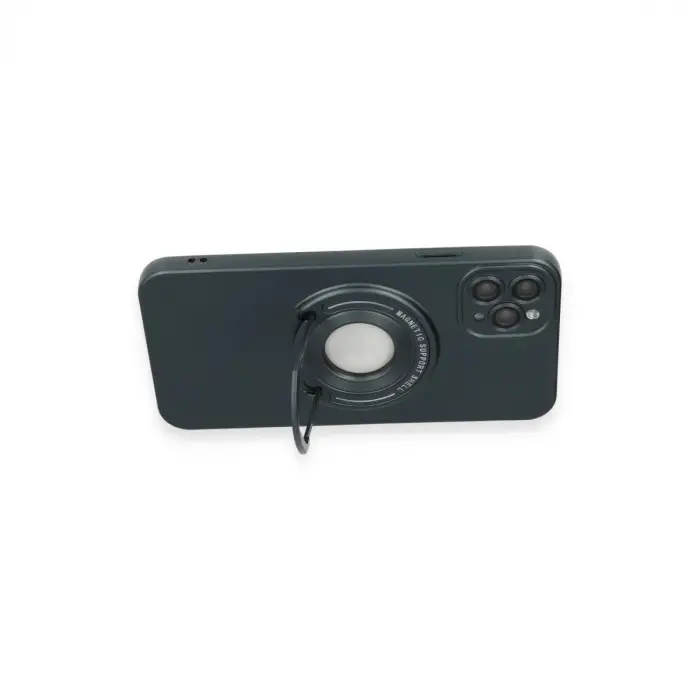 İphone 12 Pro Max Kılıf Lukka Magneticsafe Kapak - Koyu Yeşil