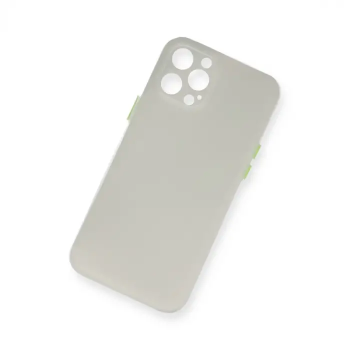 İphone 12 Pro Max Kılıf Pp Ultra İnce Kapak - Beyaz