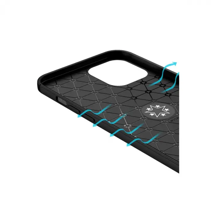 İphone 12 Pro Max Kılıf Range Yüzüklü Silikon - Siyah-gold