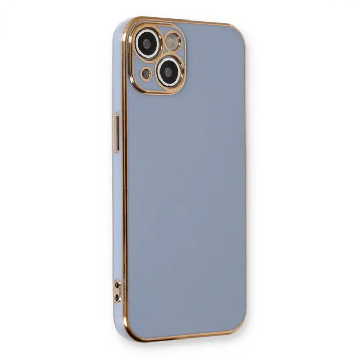 İphone 13 Kılıf Volet Silikon - Mavi